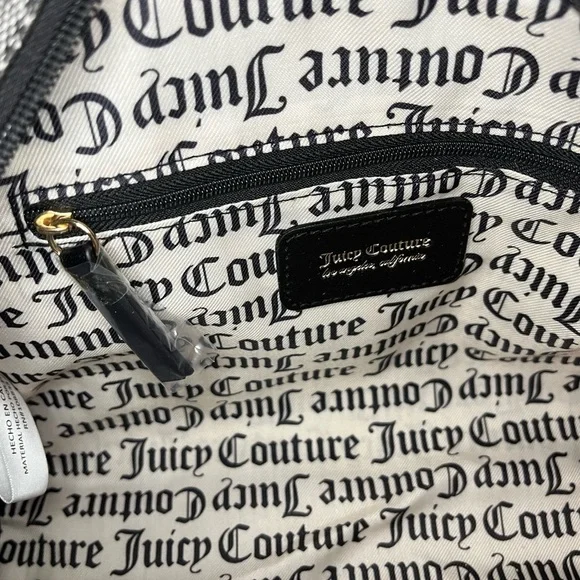 Juicy Couture Black Beige Fashionista Bowler, NWT - Picture 13 of 15